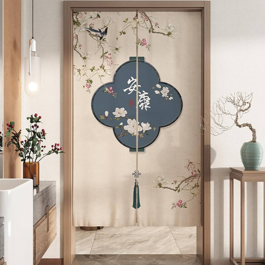 風水 のれん トイレ 目隠し